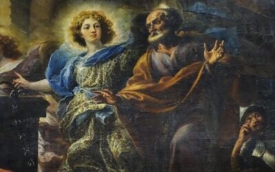 Proceso de restauración del retablo mayor